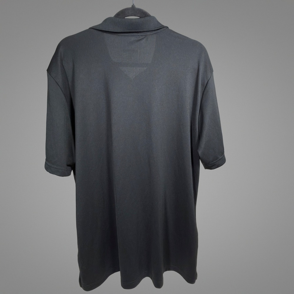 Adidas Golf Polo XL Mens EXOS Logo Performance Short Sleeve Black CY5406 - Picture 2 of 5
